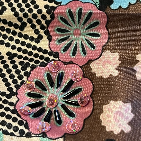 Maternity Skirt Size EU 40 (US Medium) NWOT flower pattern with embellishments - Picture 8 of 10